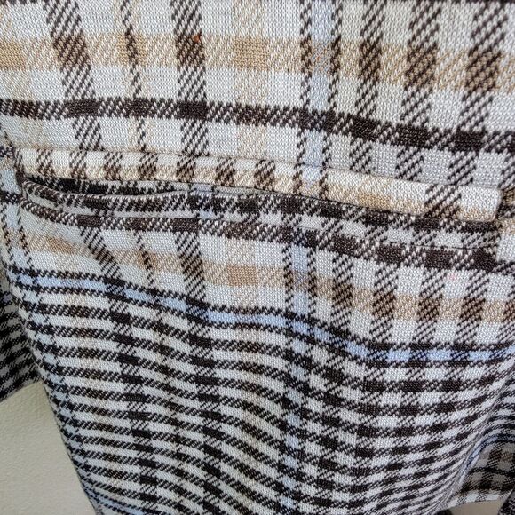 Timing Nwt Buckle long knit plaid blazer jacket size Large - Picture 5 of 7